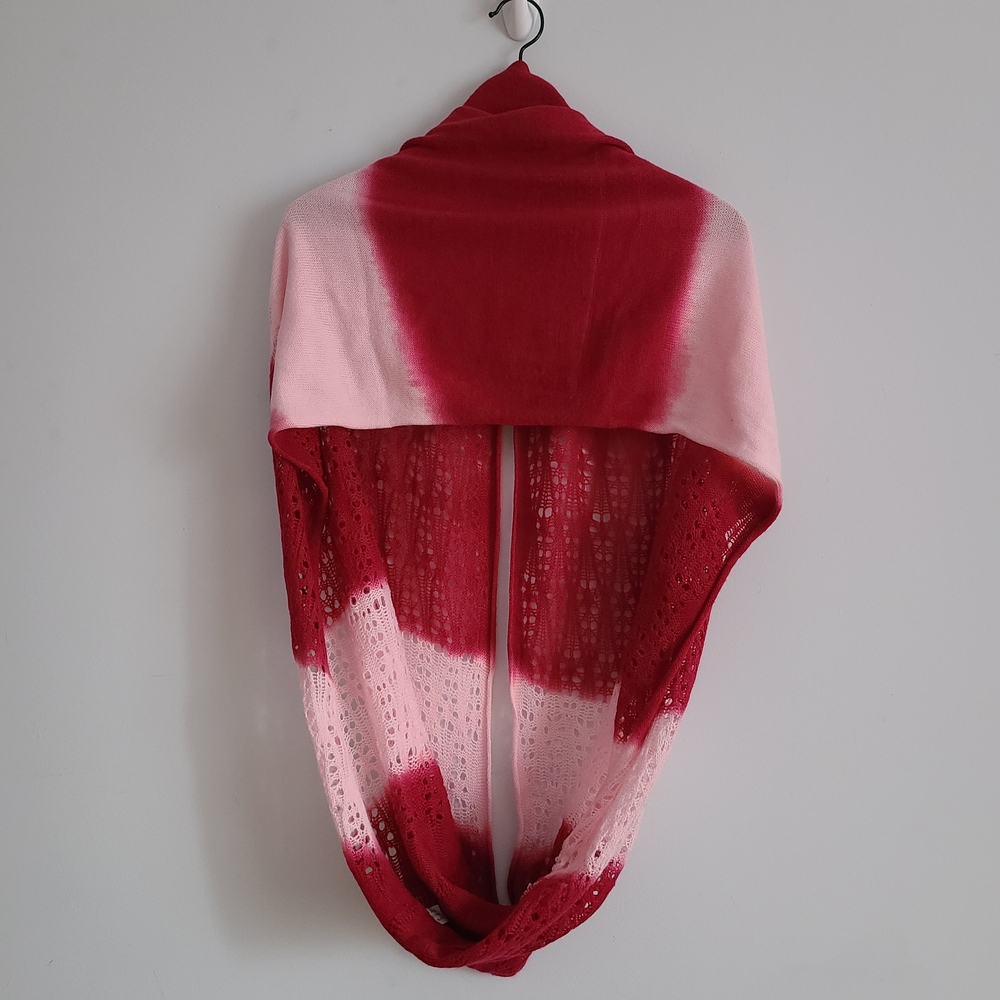 Chic Red and Pink Women's Infinity  Scarf